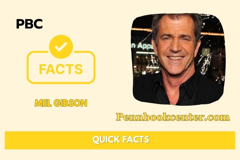 Mel Gibson fast facts