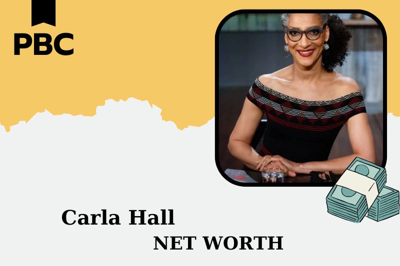 What is Carla Hall's net assets in 2025?