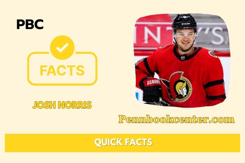 What is Josh Norris Net Worth 2025: NHL Salary, Wealth & Financial Details