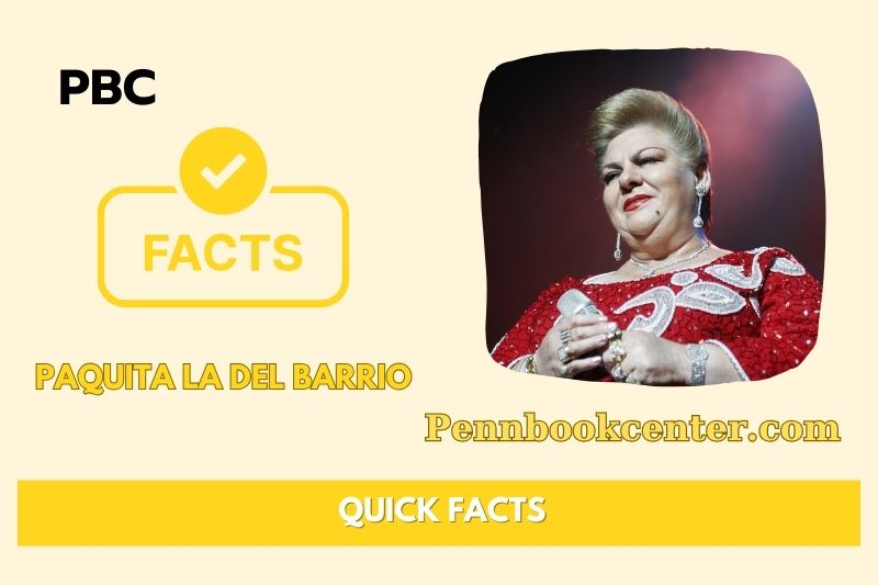 What is Paquita La Del Barrio Net Worth 2025: Wealth, Salary & Finance Insights