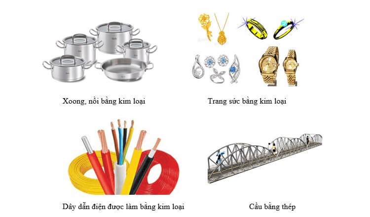 một số loại sử dụng kim loại