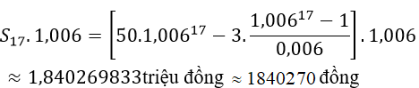 7 Bài toán lãi suất, bài toán thực tế trong đề thi Đại học có lời giải