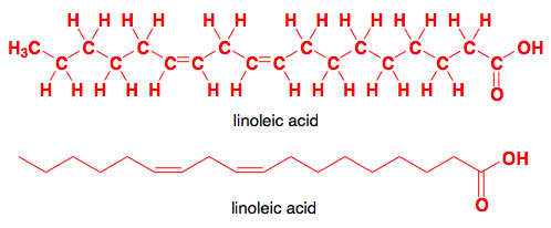 Công thức hóa học của Axit Linoleic