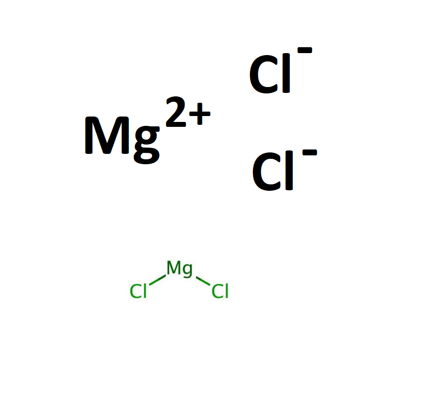 Magie clorua có công thức hóa học là MgCl2