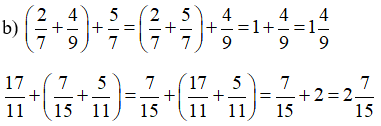 Tính bằng cách thuận tiện nhất (689 + 875) + 125 ; 581 + (878 + 419)