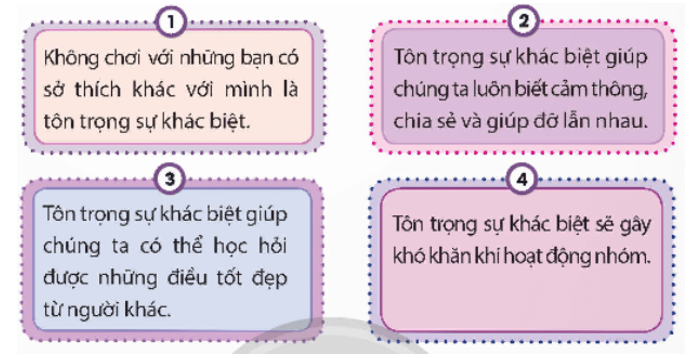 Đạo đức lớp 5 Chân trời sáng tạo Bài 3: Em tôn trọng sự khác biệt của người khác