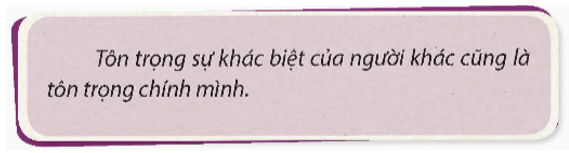 Đạo đức lớp 5 Chân trời sáng tạo Bài 3: Em tôn trọng sự khác biệt của người khác