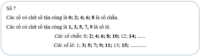 Vở bài tập Toán lớp 4 Chân trời sáng tạo Bài 4: Số chẵn, số lẻ