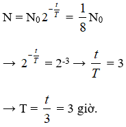 Cách tính lượng chất phóng xạ, tuổi phóng xạ, độ phóng xạ (hay, chi tiết) - Bài tập Vật Lí 12 có lời giải chi tiết