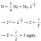 Cách tính lượng chất phóng xạ, tuổi phóng xạ, độ phóng xạ (hay, chi tiết) - Bài tập Vật Lí 12 có lời giải chi tiết