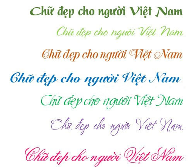 Bộ font chữ viết tay đẹp nhất