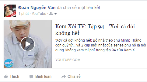 Cách chia sẻ video trên Facebook