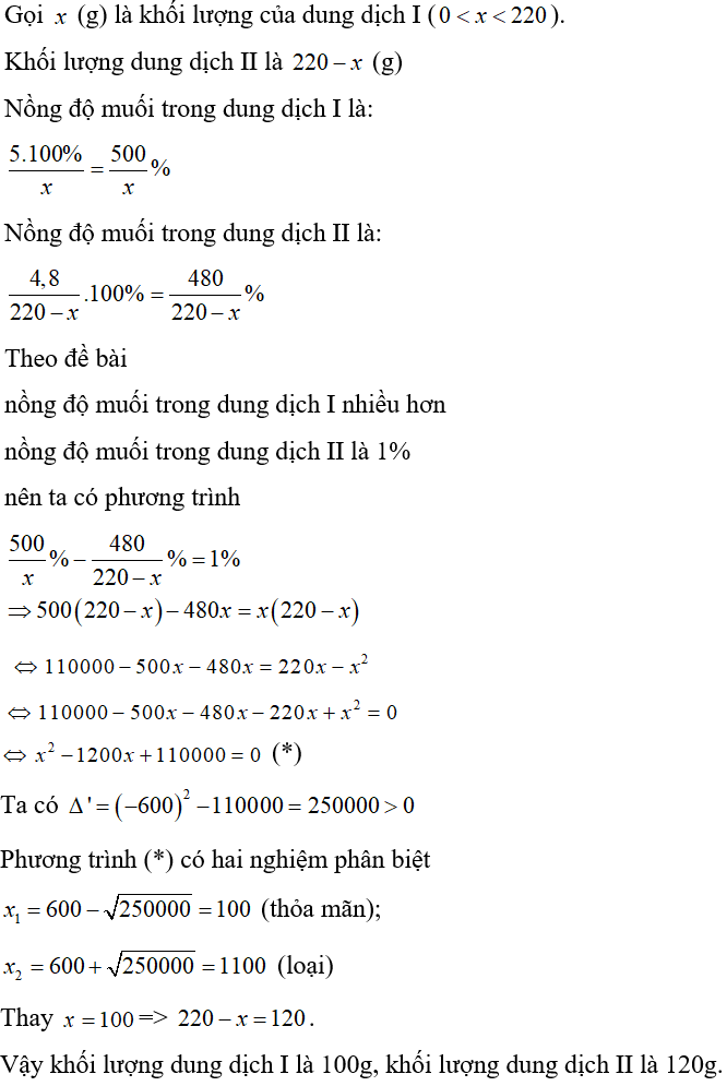 Cách giải bài toán liên quan đến Vật Lí, Hóa Học, … bằng cách lập phương trình cực hay, có đáp án