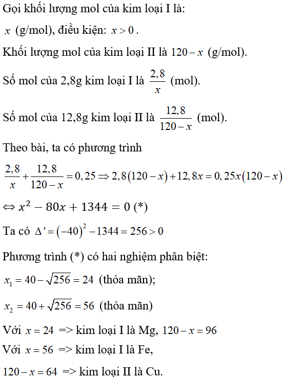 Cách giải bài toán liên quan đến Vật Lí, Hóa Học, … bằng cách lập phương trình cực hay, có đáp án