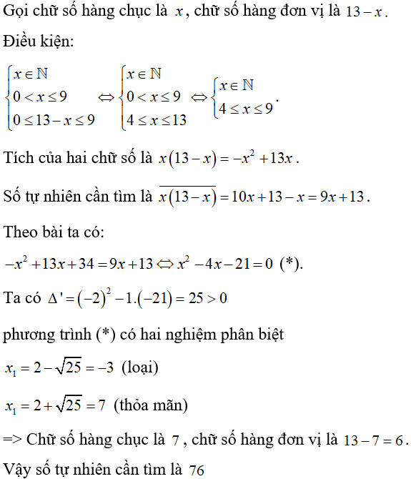 Cách giải bài toán về cấu tạo số bằng cách lập phương trình cực hay, có đáp án