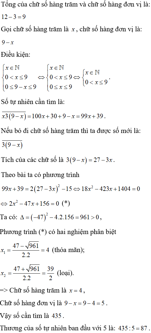 Cách giải bài toán về cấu tạo số bằng cách lập phương trình cực hay, có đáp án