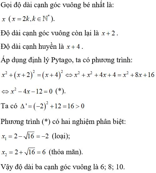 Cách giải bài toán về diện tích hình học bằng cách lập phương trình cực hay, có đáp án