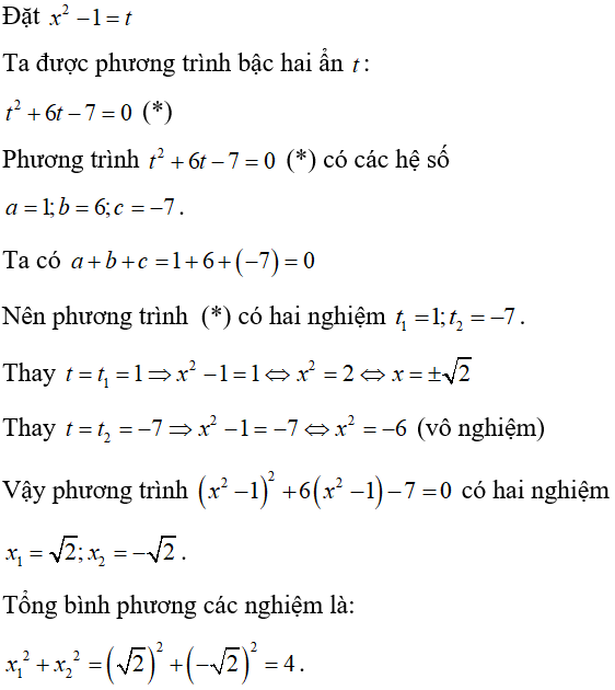 Cách giải phương trình bậc hai một ẩn cực hay, có đáp án