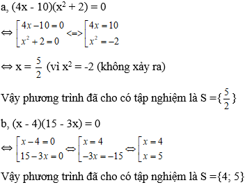 Cách giải phương trình tích cực hay, có đáp án