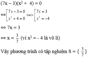 Cách giải phương trình tích cực hay, có đáp án