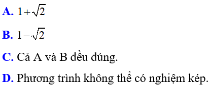 Cách giải và biện luận phương trình bậc hai theo tham số m cực hay, có đáp án