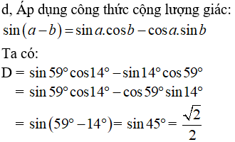 Cách làm bài tập Công thức cộng lượng giác (cực hay, chi tiết)