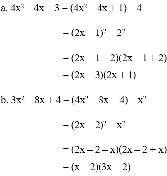 Cách phân tích đa thức ax^2 + bx + c thành nhân tử để giải phương trình bậc hai