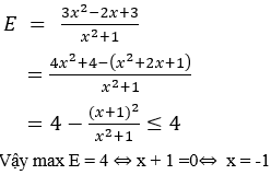 Cách tìm giá trị lớn nhất, giá trị nhỏ nhất của phân thức cực hay, có đáp án