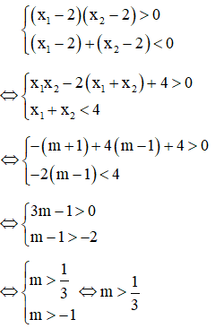 Cách tìm m để phương trình bậc hai có nghiệm thỏa mãn điều kiện