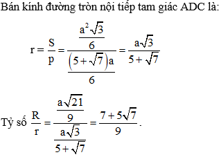 Cách tính bán kính đường tròn nội tiếp tam giác (cực hay, chi tiết)