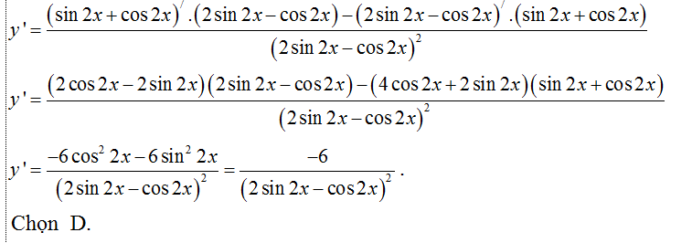Cách tính đạo hàm của hàm số lượng giác cực hay