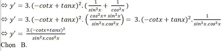 Cách tính đạo hàm của hàm số lượng giác cực hay