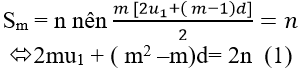 Cách tính tổng n số hạng đầu tiên của cấp số cộng (cực hay có lời giải)