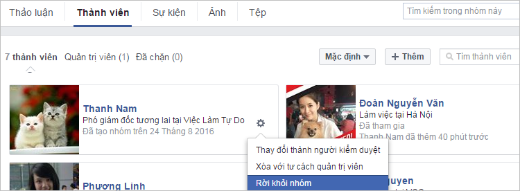 Cách xóa nhóm trên Facebook