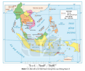 Quan sát hình 1.1 dựa vào thông tin mục 1, hãy trình bày đặc điểm vị trí địa lí của Việt Nam