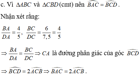 Chứng minh hai tam giác đồng dạng – trường hợp đồng dạng thứ hai (C–G–C)