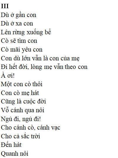 Bài thơ: Con cò (Chế Lan Viên): nội dung, dàn ý, bố cục, tác giả | Ngữ văn lớp 9