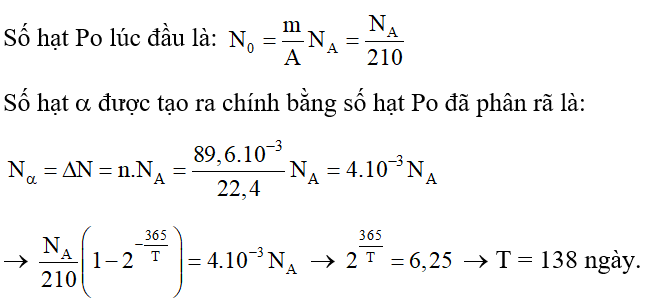 Công thức, Cách tính chu kì phóng xạ hay, chi tiết