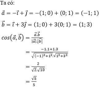 Công thức, cách tính góc giữa hai vecto (cực hay, chi tiết)