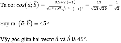 Công thức, cách tính góc giữa hai vecto (cực hay, chi tiết)