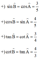 Công thức, cách tính tỉ số lượng giác của góc nhọn cực hay