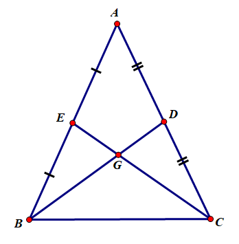 Công thức về tính chất trọng tâm của tam giác lớp 7 (hay, chi tiết)