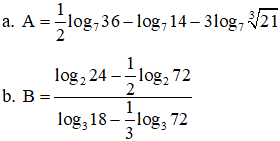 Công thức logarit hay nhất