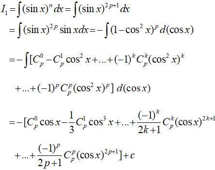 Công thức tích phân đầy đủ, chi tiết nhất