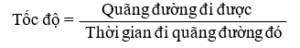 Công thức tính tốc độ của vật lớp 7 (hay, chi tiết)