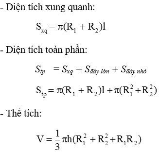 Công thức Toán lớp 9 Chương 4 Hình học chi tiết nhất