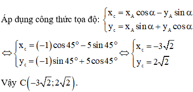 Công thức về phép quay hay nhất