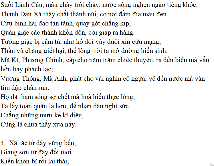 Bài thơ: Đại cáo Bình Ngô: nội dung, dàn ý phân tích, bố cục, tác giả | Ngữ văn lớp 10