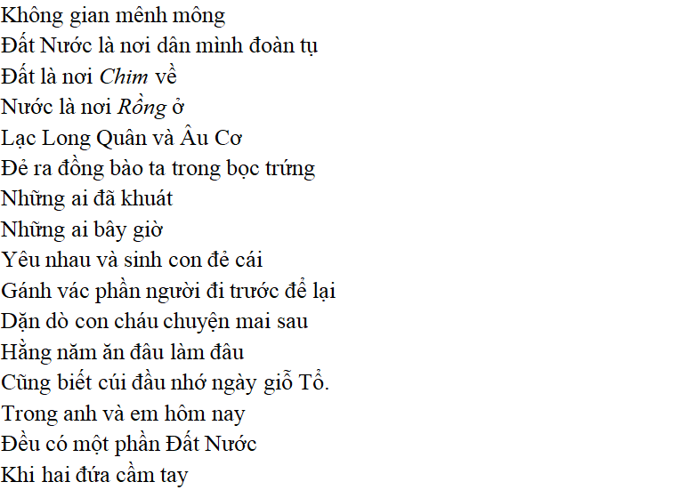 Bài thơ Đất nước (Nguyễn Khoa Điềm) - Tác giả tác phẩm (mới 2024)