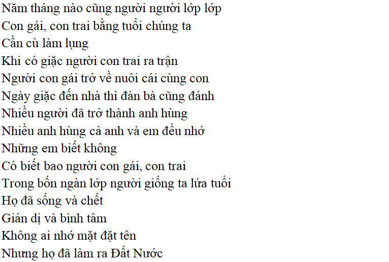 Bài thơ Đất nước (Nguyễn Khoa Điềm) - Tác giả tác phẩm (mới 2024)